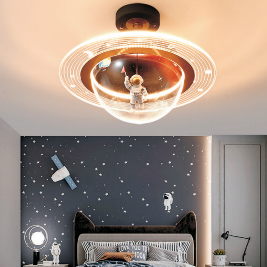 20526 Led Bedroom Ceiling Lights, Astronaut Lighting,Light Color is Variable