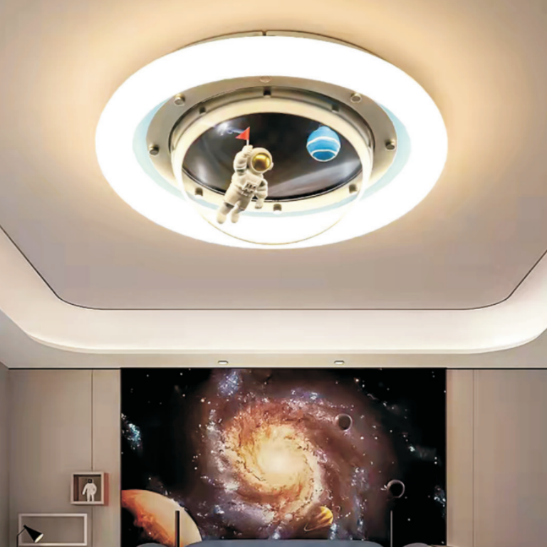 10743 Led Bedroom Ceiling Lights, Astronaut Lighting,Light Color is Variable,Remote Control
